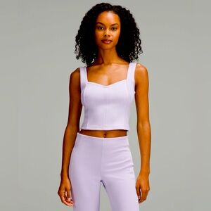 lululemon ribbed softstreme sweetheart tank size small NWT in lilac